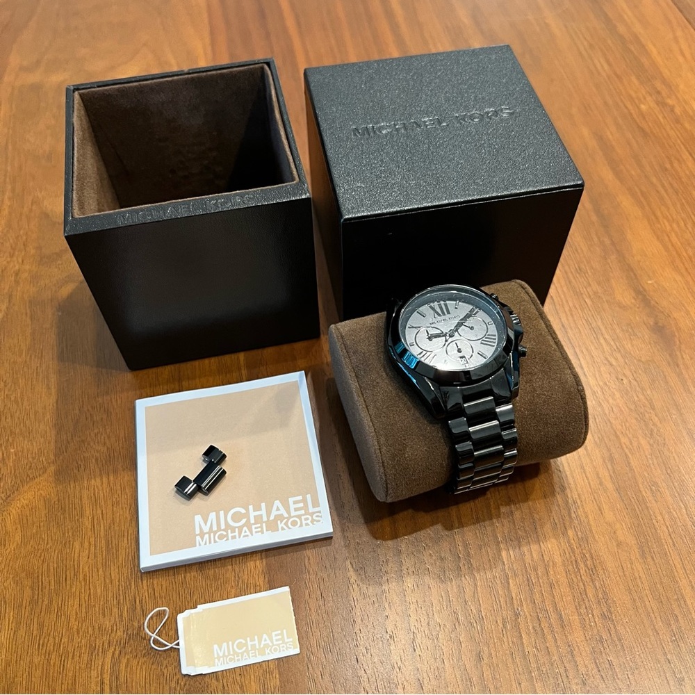 Lightly loved black Michael Kors watch
